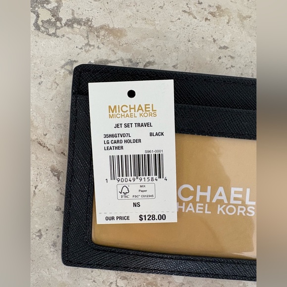 NEW! Michael Kors Slim Wallet Card Holder Leather - Picture 3 of 4